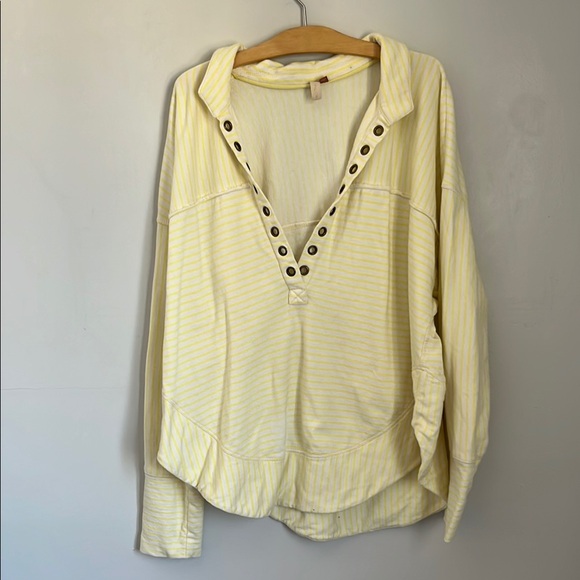 Anthropologie Pilcro Terry Cloth Sweatshirt/Swim cover up.  Size XL - Picture 1 of 7